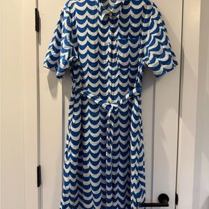 Marimekko x Uniqlo Blue and White Dress